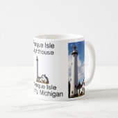 Mug Bouteille du phare de Presque Isle (Devant droit)