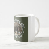 Mug Bouteille ELEPHANTS - choisir style & couleur (Devant droit)