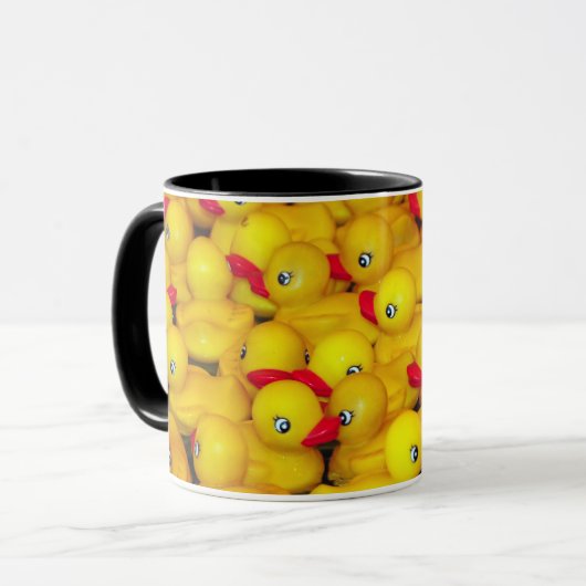 Mug Bouteille en caoutchouc canard motif (Devant gauche)