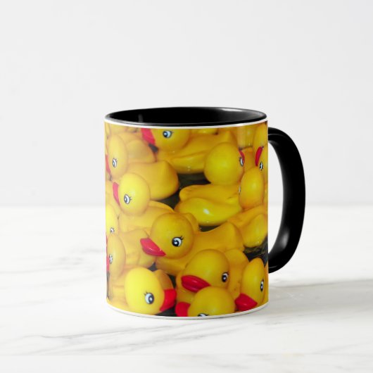 Mug Bouteille en caoutchouc canard motif (Devant droit)