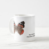 Mug Bouteille en céramique avec design papillon Admira (Devant gauche)