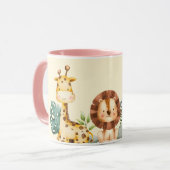 Mug Bouteille en céramique Lion (Devant gauche)