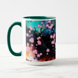 Mug Bouteille en fleurs de cerisiers