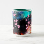 Mug Bouteille en fleurs de cerisiers (Centre)