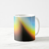 Mug Bouteille en plastique bleu et jaune (Devant droit)