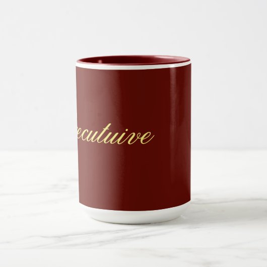 Mug Bouteille exécutive Couleur du vin (Centre)