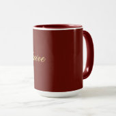 Mug Bouteille exécutive Couleur du vin (Devant droit)
