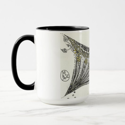 Mug Bouteille fleurie zen (Gauche)