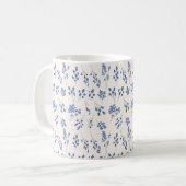 Mug Bouteille florale bleue (Devant gauche)