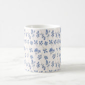 Mug Bouteille florale bleue (Centre)