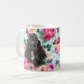 Mug Bouteille florale d'espanon de Cocker (Devant gauche)