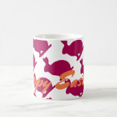 Mug Bouteille lapin de Pâques personnalisée Silhouette (Centre)