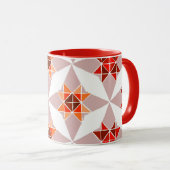 Mug Bouteille motif rouge orange (Devant droit)