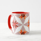 Mug Bouteille motif rouge orange (Devant gauche)