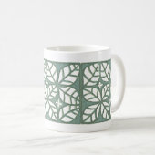 Mug Bouteille motif verte et blanche (Devant droit)
