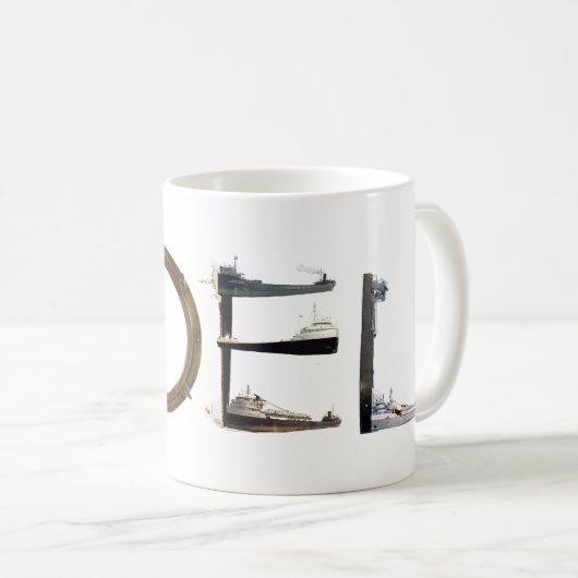 Mug Bouteille Noel Ship (Devant droit)