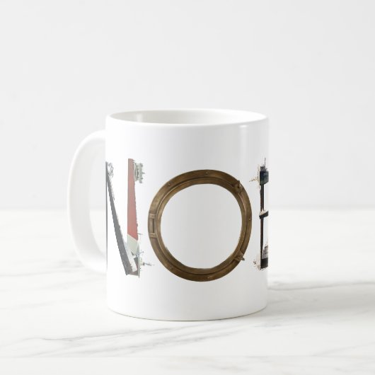 Mug Bouteille Noel Ship (Devant gauche)