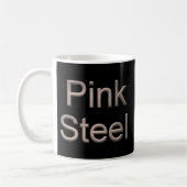 Mug Bouteille noire en acier rose (Gauche)