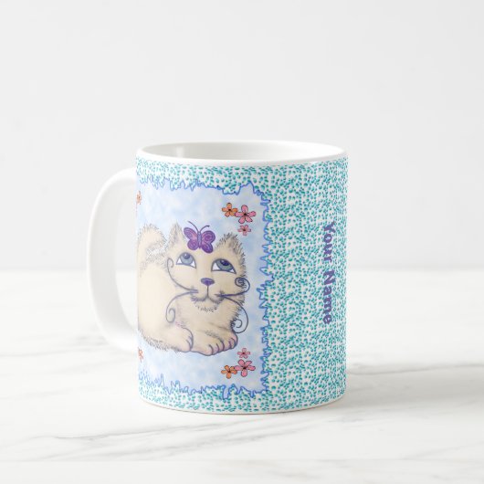 Mug Bouteille papillon (Devant gauche)
