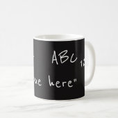 Mug Bouteille personnalisée de l'enseignant (Devant droit)