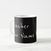 Mug Bouteille personnalisée de l'enseignant (Devant gauche)