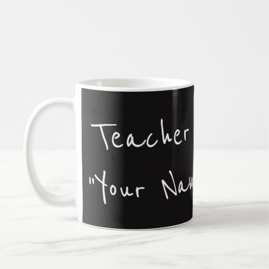 Mug Bouteille personnalisée de l'enseignant (Gauche)