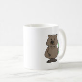 Mug Bouteille potable de wombat drôle de bande (Devant droit)
