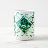 Mug Bouteille verte en diamant (Centre)
