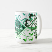 Mug Bouteille verte en diamant (Devant droit)