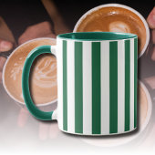 Mug Bouteille vintage classique Vert & Blancs