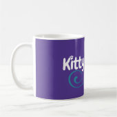Mug Bouteille violette du logo de Kitty Voices (Gauche)