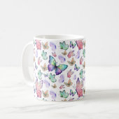 Mug Bouteilles d'aquarelle Motif sans couture (Devant gauche)