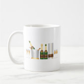 Mug bouteilles de champagne (Gauche)