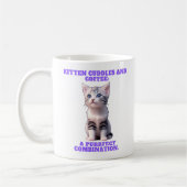 Mug Bouteilles de chaton et boue de café. (Gauche)