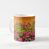 Mug Bouteilles de fleurs roses (Devant gauche)