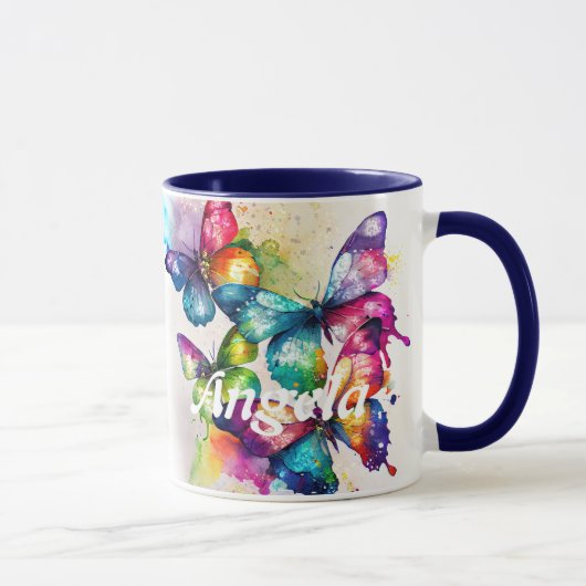 Mug Bouteilles de l'aquarelle (Droite)