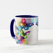 Mug Bouteilles de l'aquarelle (Devant gauche)