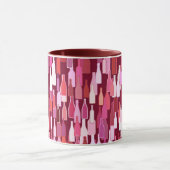 Mug Bouteilles de vin, nuances de prune, arrière - pla (Centre)