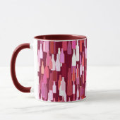 Mug Bouteilles de vin, nuances de prune, arrière - pla (Gauche)