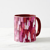 Mug Bouteilles de vin, nuances de prune, arrière - pla (Devant droit)