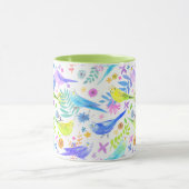 Mug Bouteilles en Aquarelle Whimsical (Centre)