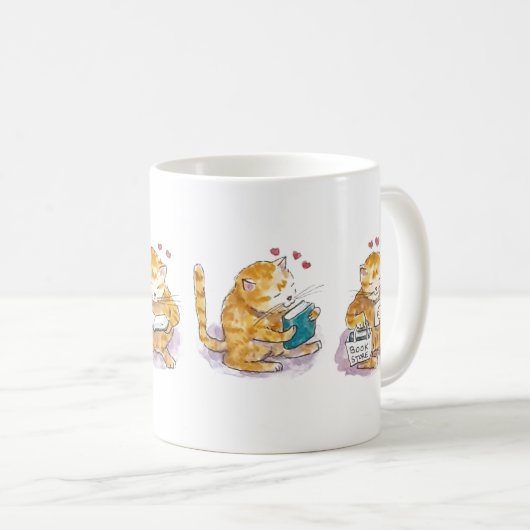 Mug Boutique Bouteille Chat (Devant droit)
