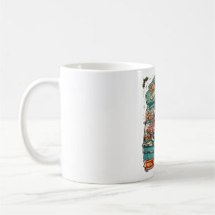 Mug Boutique de beignets Retro Santa Noël