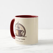 Mug Boutique de café minimal moderne (Devant gauche)