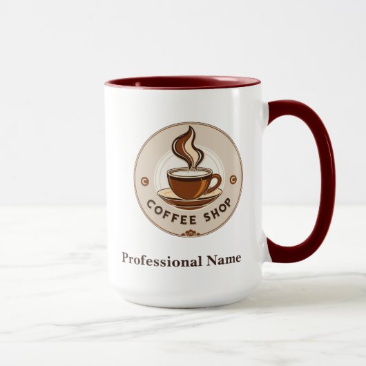 Mug Boutique de café minimal moderne (Droite)