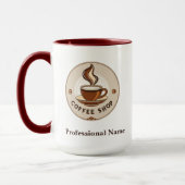 Mug Boutique de café minimal moderne (Gauche)