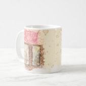 Mug Boutique de café romantique (Devant gauche)