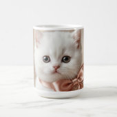 Mug Boutique Élégant Chaton Blanc (Centre)