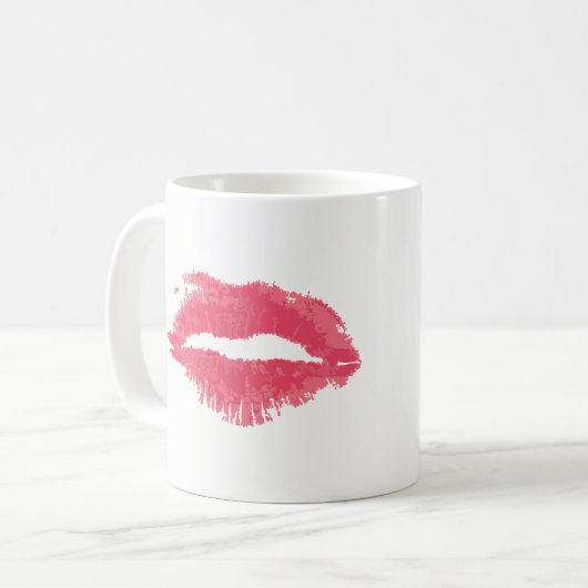 Mug Bouton à lèvres Baiser Stain (Devant gauche)