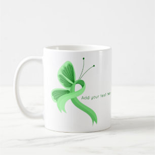 Mug Bouton à ruban à la menthe de sensibilisation à la